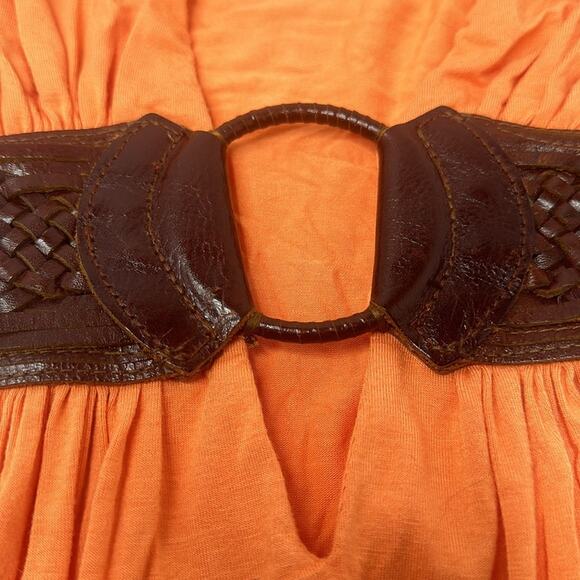 SKY WHO REMEMBERS “SKY” — BRAVO OC -Housewives WORE Orange Rayon SPANDEX SMALL - Picture 7 of 11